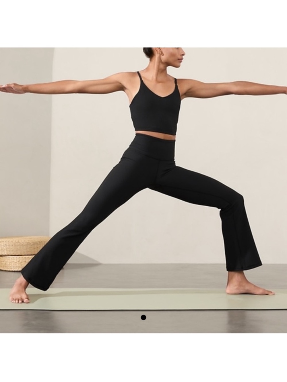 Athleta Elation Rib Flare Pants Size S